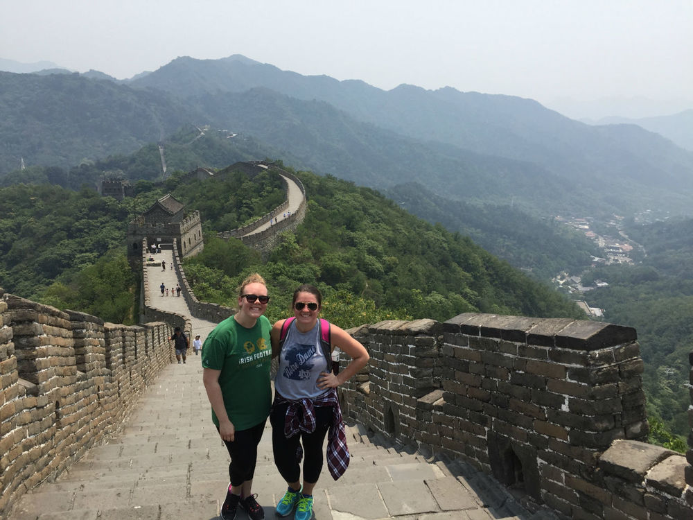 Shelby and Lara on the Great Wall