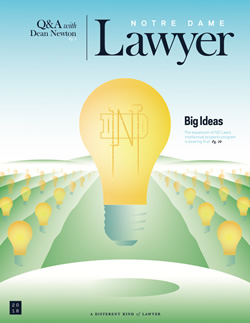 Notre Dame Lawyer Magazine Cover