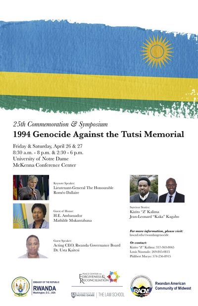 25th Anniversary Rwandan Genocide