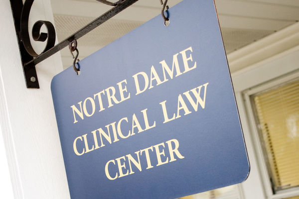 Clinical Law Center Sign