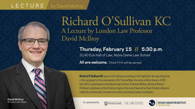 Richard O'Sullivan Lecture